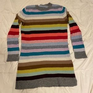 Gap - Holiday Stripe Sweater Dress Multicolored - Size Medium